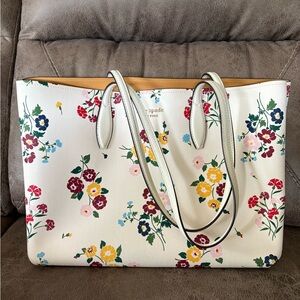 Kate Spade Floral White Tote Bag